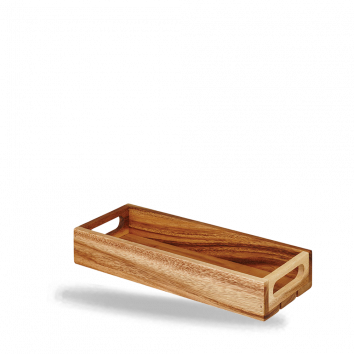 Churchill Alchemy Buffetscape Wood Rectangular Small Stand  33.5X15.3X10.6Cm, Case of 2