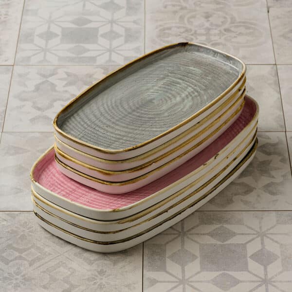 WALLED OBLONG PLATTER 30 X 15.4CM