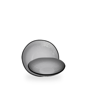 ORGANIC GLASS BOWL 17CM