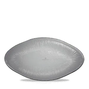 ORGANISCHER LÄNGLICHER GLASTABLETT 30 X 16.2CM