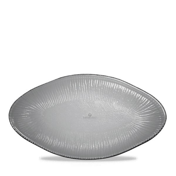 ORGANISCHER LÄNGLICHER GLASTABLETT 30 X 16.2CM