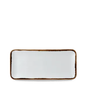 ORGANISCHE LÄNGLICHE SERVIERPLATTE 34.6 X 15.6CM