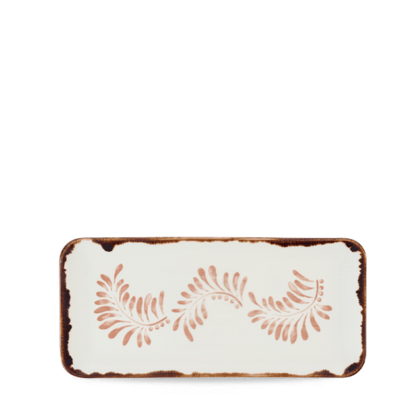 ORGANISCHE LÄNGLICHE SERVIERPLATTE 34.6 X 15.6CM