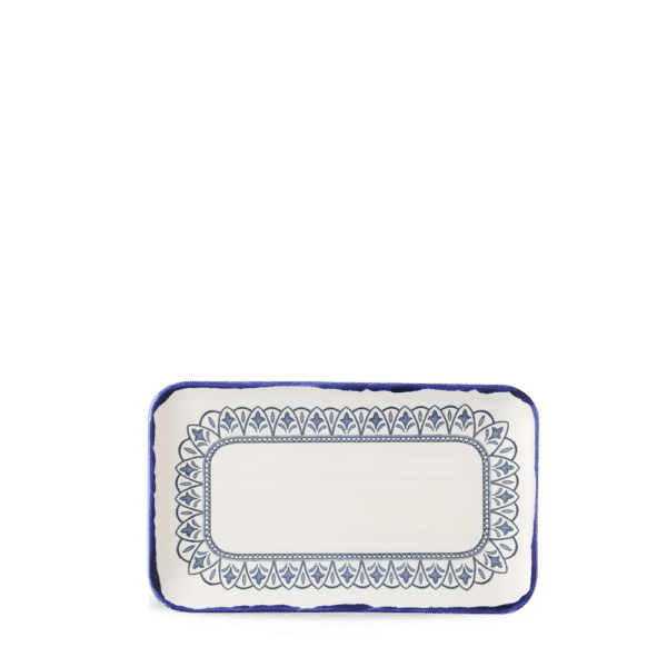 ORGANISCHE LÄNGLICHE SERVIERPLATTE 27 X 16CM