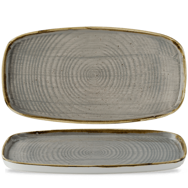 WALLED OBLONG PLATTER 35 X 18.5CM