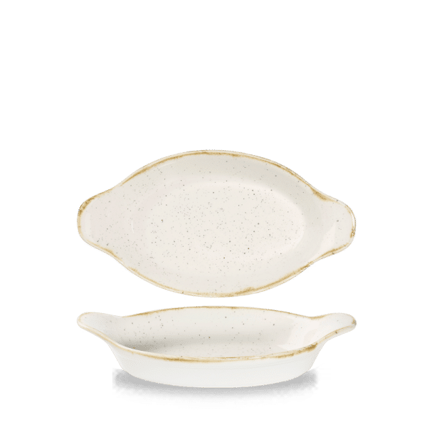 OVAL EARED DISH 23.2 X 12.5CM