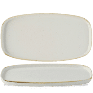 LÄNGLICHE SERVIERPLATTE MIT ERHÖHTEM RAND35 X 18.5CM