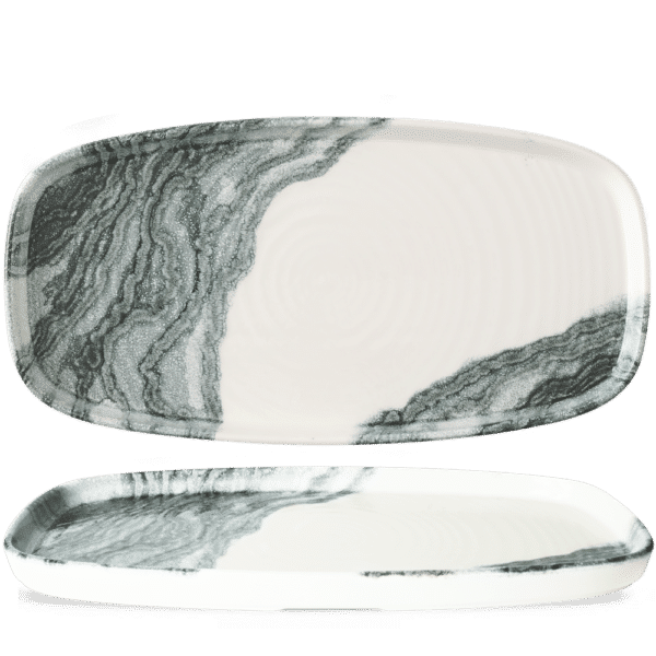 LÄNGLICHE SERVIERPLATTE 35 X 18.5CM