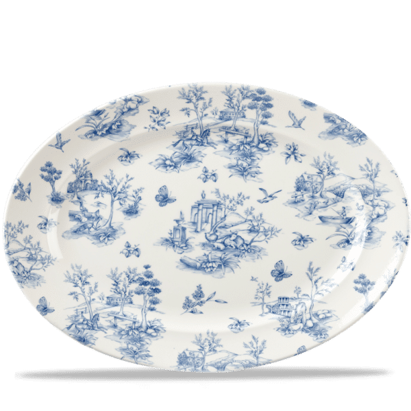 OVAL PLATE 36.5 X 29.3CM