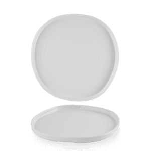 ORGANISCHE TELLER MIT ERHÖHTEM RAND 25CM