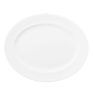 RIMMED OVAL DISH 36.5 X 29.3CM
