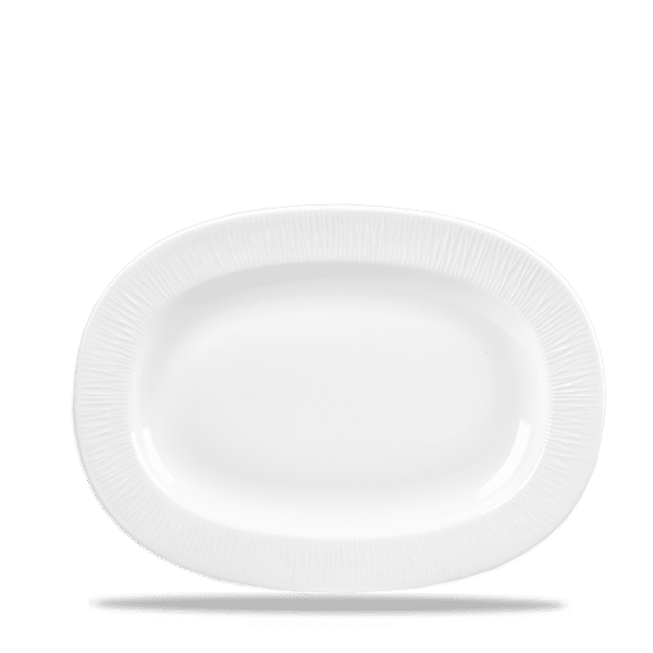 RIMMED OVAL DISH 28CM