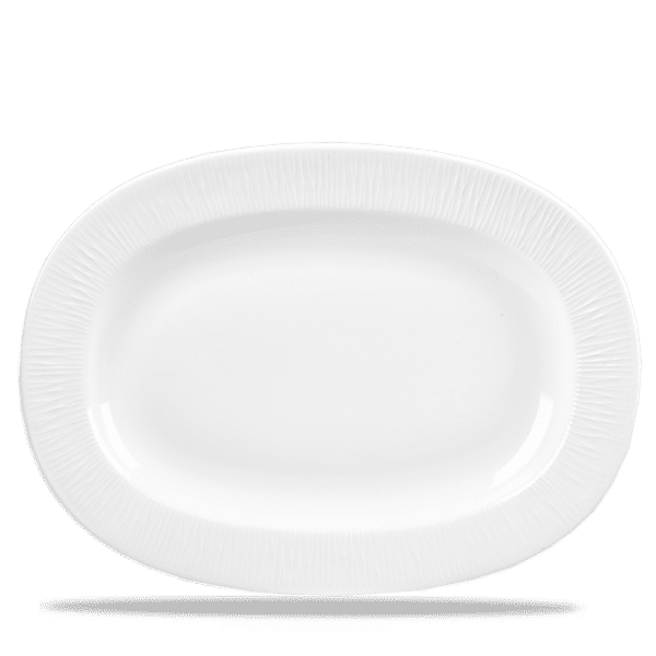 RIMMED OVAL DISH 33CM