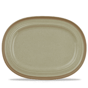 RIMMED OVAL PLATE 35.5 X 26.5CM