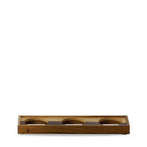3 BOWL PRESENTATION BOARD 44.5 X 13 X 3.9CM