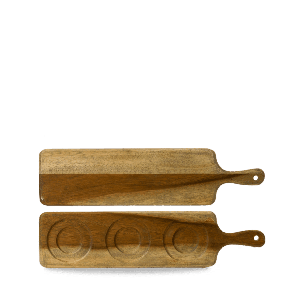 LANGES SERVIERBRETT MIT GRIFF 46.5 X 12CM