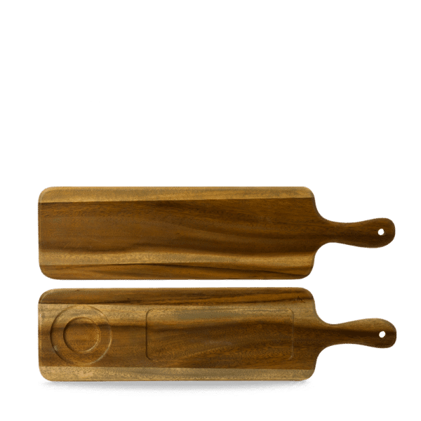 LANGES SERVIERBRETT MIT GRIFF 54.5 X 14.5CM