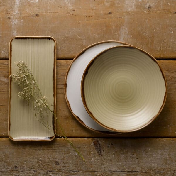 ORGANIC OBLONG PLATTER 34.6 X 15.6CM