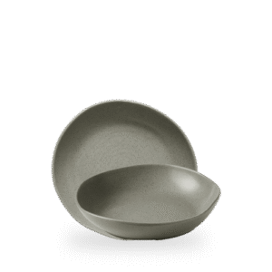 NATÜRLICHE ORGANISCHE TIEFE SCHALE 21.5CM
