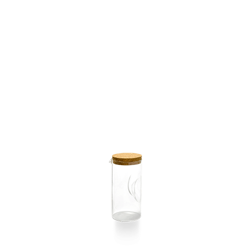 Comas Buffet Glass Jar Clear 17.8 x 10.5cm on white background