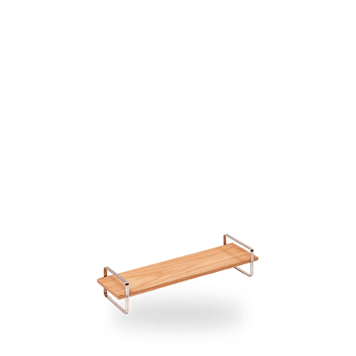 Comas Buffett Low Small Presentation Table Brown 45 x 12cm on white background