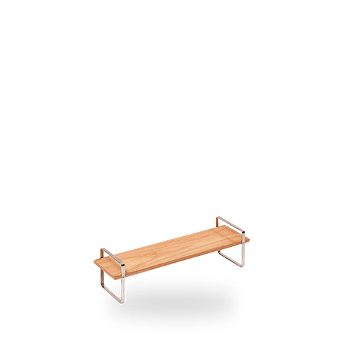 Comas Buffett High Small Presentation Table Brown 45 x 12cm on white background