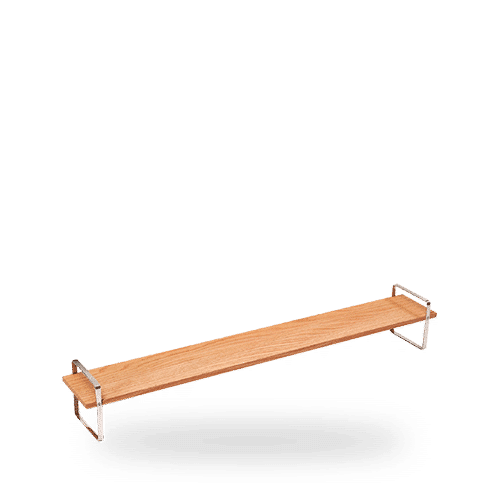 Comas Buffett High Large Presentation Table Brown 80 x 12cm on white background