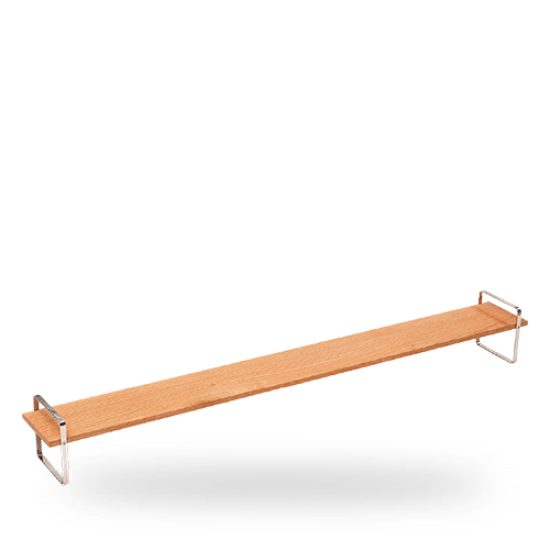 Comas Buffett Low Large Presentation Table Brown 100 x 12cm on white background