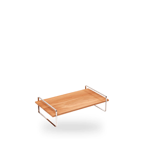 Comas Buffett High Medium Wide Presentation Table Brown 45 x 25cm on white background