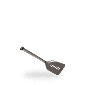 Comas Utensils Spatula Black 28cm on white background