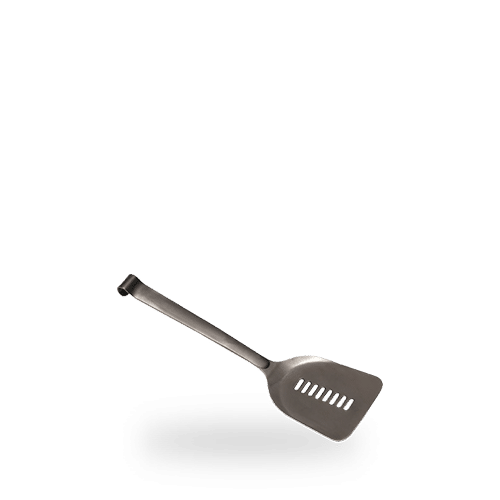 Comas Utensils Spatula Black 28cm on white background