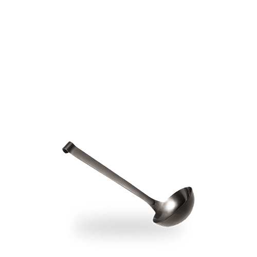 Comas Utensils Soup Ladle Black 26.5cm on white background
