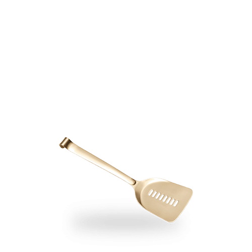 Comas Utensils Spatula Gold 28cm on white background