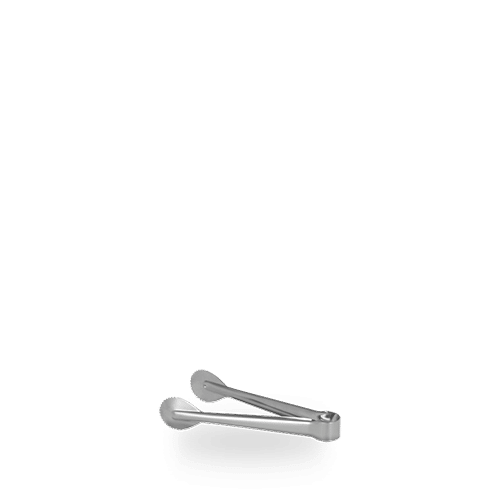 Comas Utensils Ice Tong Silver 19cm on white background