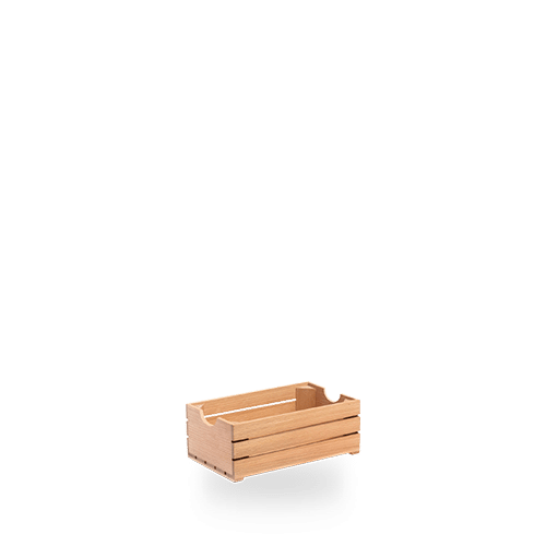 Comas Buffet Wood Box Brown 26.5 x 16.2cm on white background
