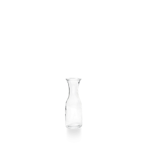 Comas Buffet Glass Bottle Clear 27 x 9.5cm on white background