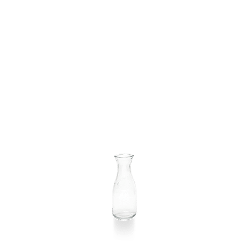 Comas Buffet Glass Bottle Clear 20 x 7.8cm on white background