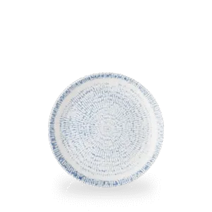 Churchill Inked Cascade Indigo 21.7cm Coupe-Teller auf weißem Hintergrund