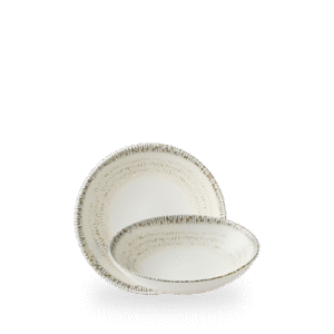 Churchill Inked Cascade Taupe 18.2cm Coupe Bowl on white background