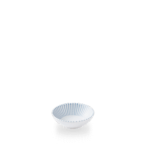 Churchill Inked Era Blue 11.6cm Shallow Bowl on white background