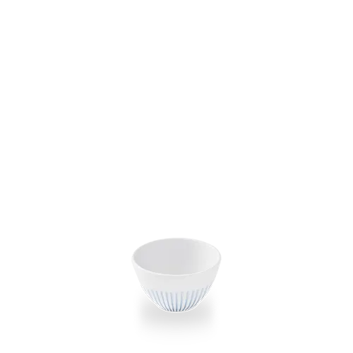 Churchill Inked Era Blue 10.2cm Deep Bowl on white background