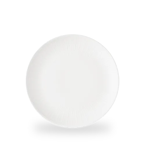 Churchill Inked Era White 26cm Coupe Plate on white background
