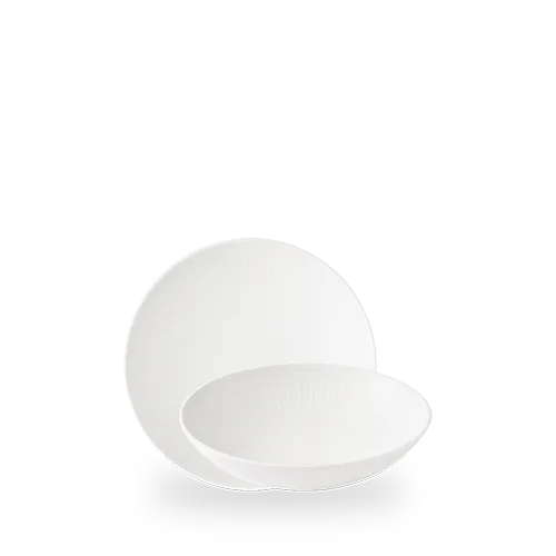 Churchill Inked Era White 18.2cm Coupe Bowl on white background