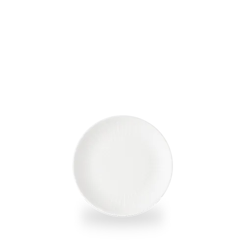 Churchill Inked Era White 16.5cm Coupe Plate on white background