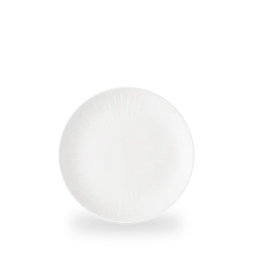 Churchill Inked Era White 21.7cm Coupe Plate on white background