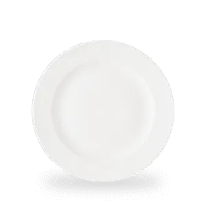 Churchill Inked Era White 27.6cm Rimmed Plate on white background