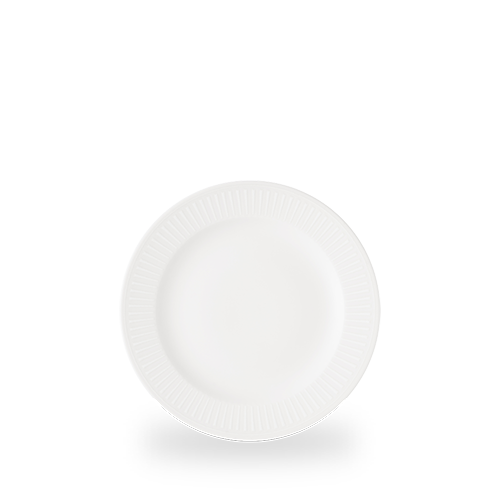 Churchill Inked Era White 21cm Rimmed Plate on white background