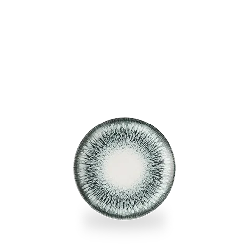 Churchill Inked Lumé Midnight Blue 16.5cm Coupe Plate on white background