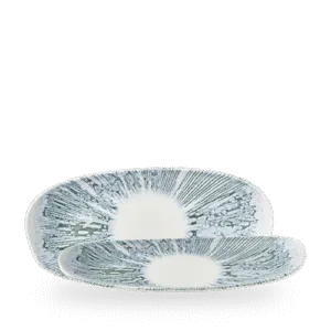 Churchill Inked Lyra Blue 30 x 15cm Opal-Platte auf weißem Hintergrund