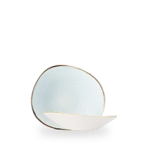 Churchill Stonecast Duck Egg Blue 20cm Opal-Schüssel auf weißem Hintergrund